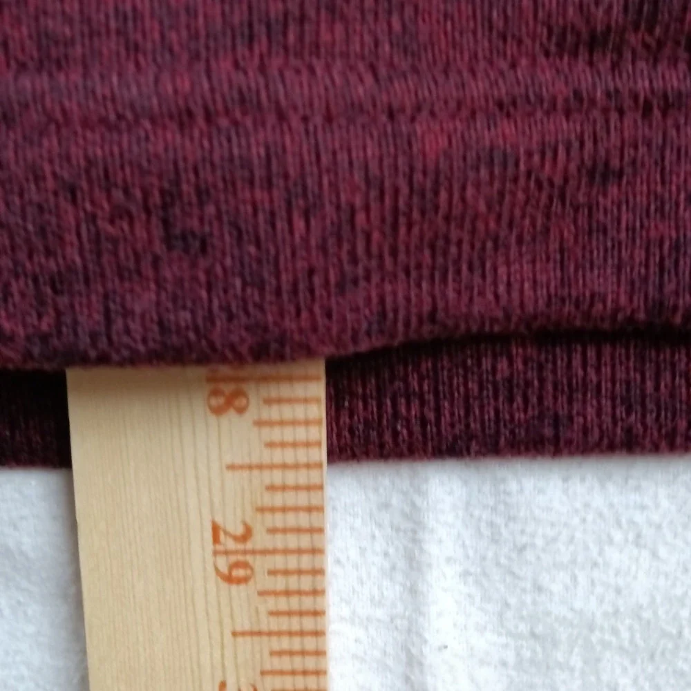 Van Heusen Mens Regular Fit Burgundy Long Sleeve Crew NeckPull Over Sweater - XL